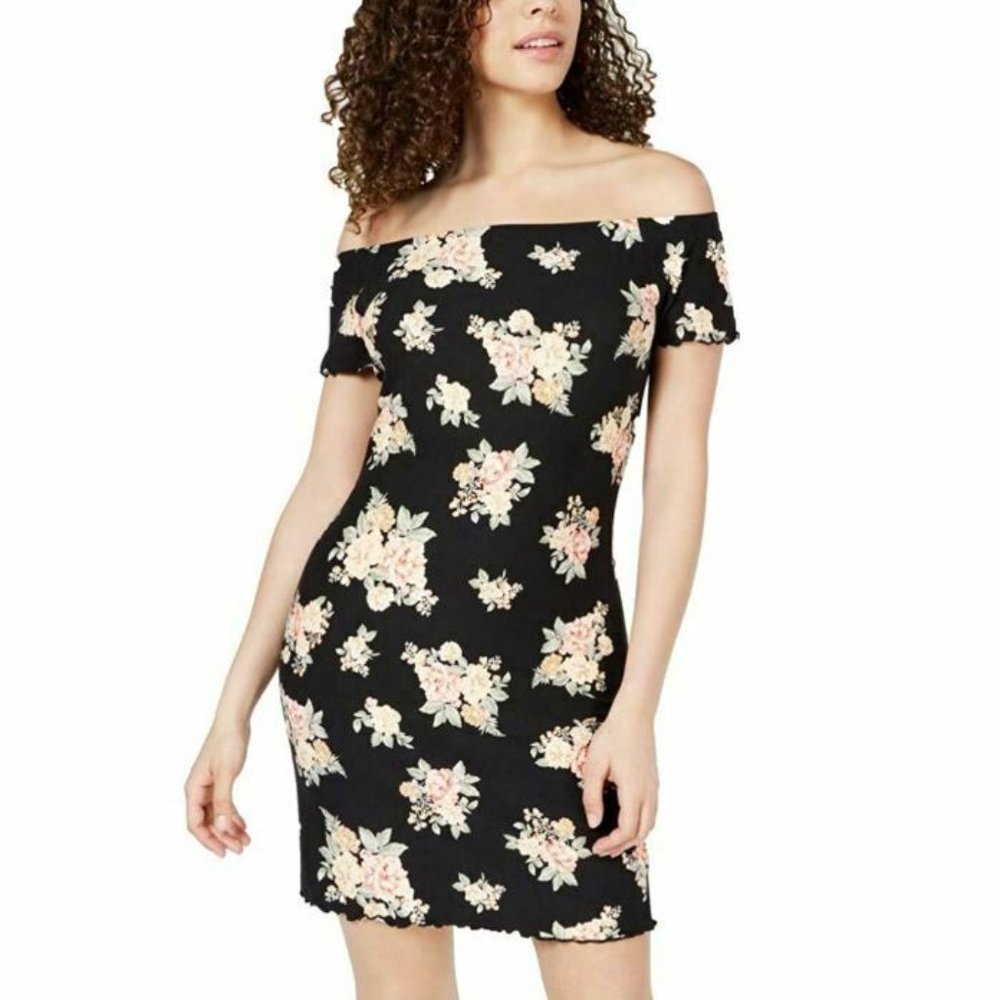 Ultra Flirt Junior XS Black Pink Dress NWT AB20